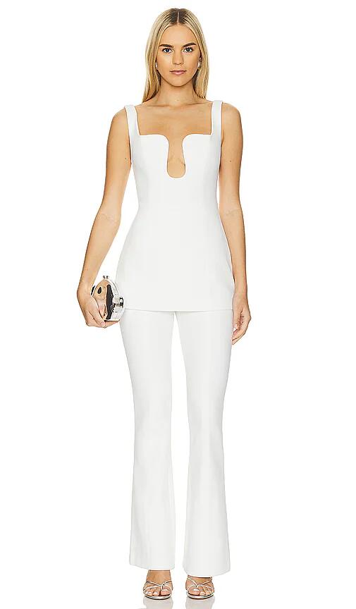 MISHA x REVOLVE Belva Jumpsuit in Ivory Cover