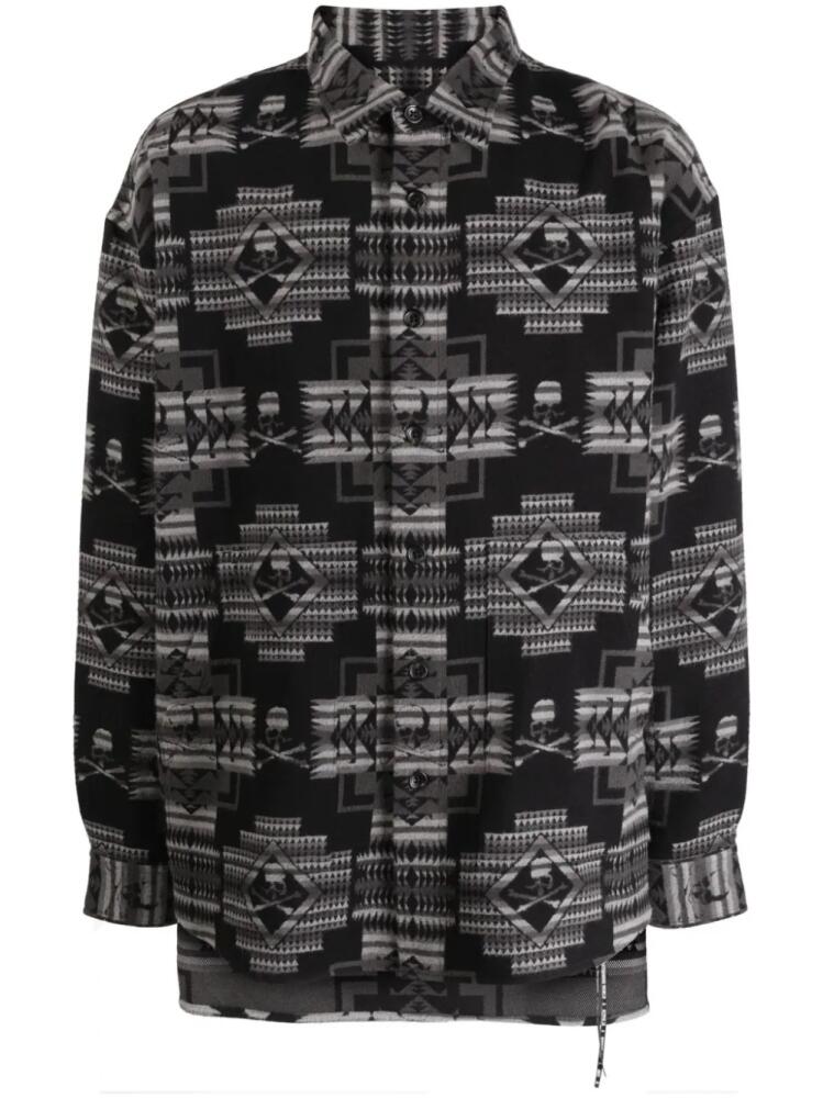 Mastermind World Chimayo jacquard cotton shirt - Black Cover