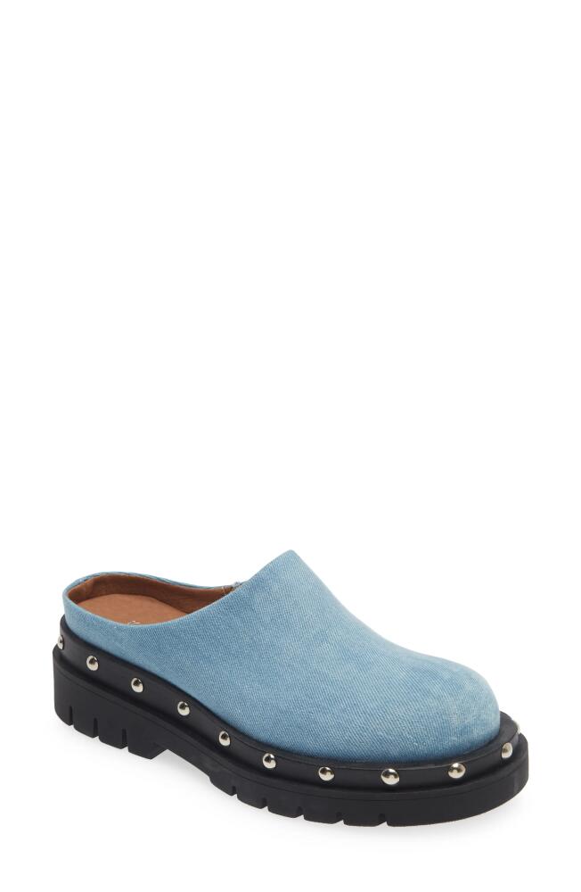 Kaanas Meg Lug Sole Mule in Indigo Cover