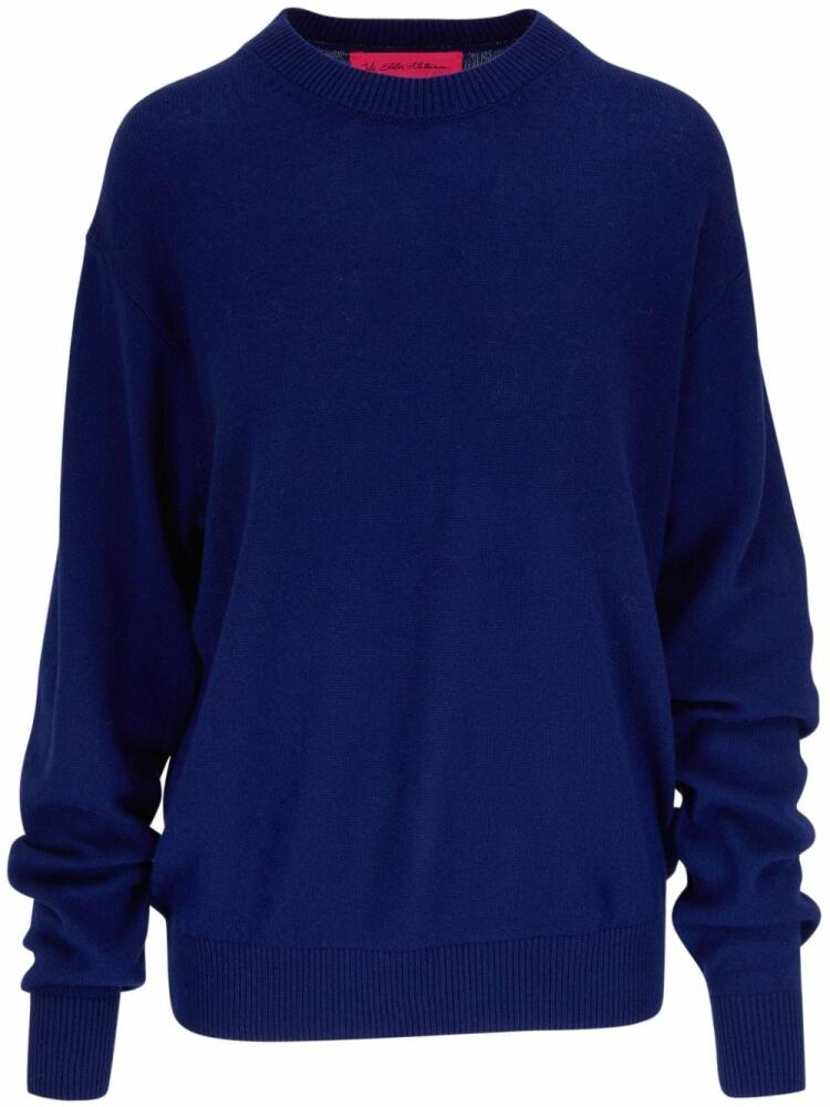 The Elder Statesman cashmere crew-neck jumper - Blue Cover