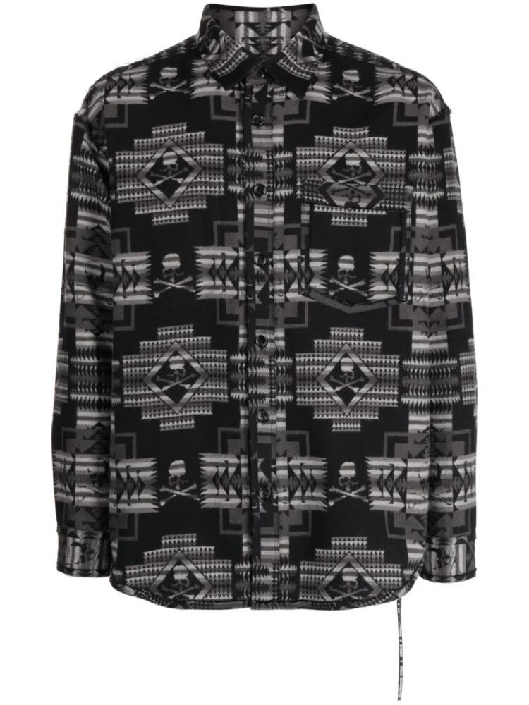 Mastermind World Chimayo jacquard cotton shirt - Black Cover