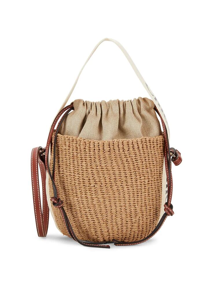 Chloé Women's Woody Paper Bucket Bag - Camel Cover