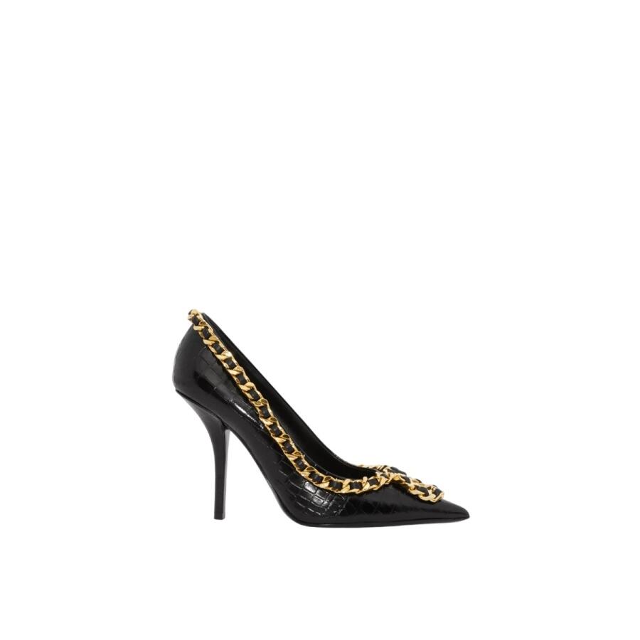 Burberry Chain Link Detail Leather Pumps Cover