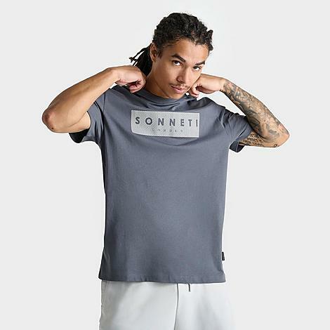 Sonneti Men's London Diamond T-Shirt in Grey/Grey Cover