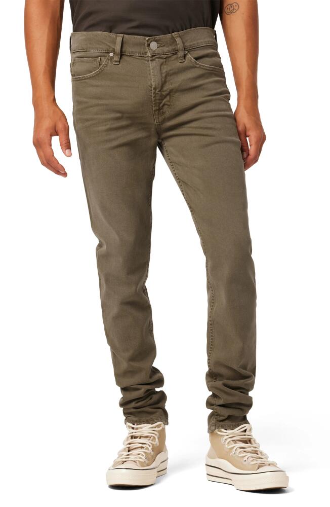 Hudson Jeans Axl Skinny Fit Jeans in Dk Olive Cover