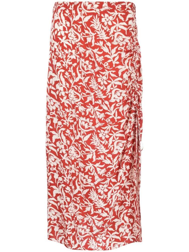 Polo Ralph Lauren floral print midi skirt - Red Cover