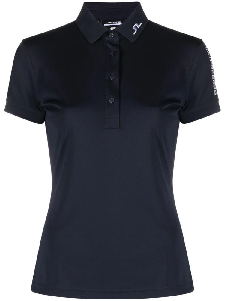 J.Lindeberg embroidered-logo polo top - Blue Cover