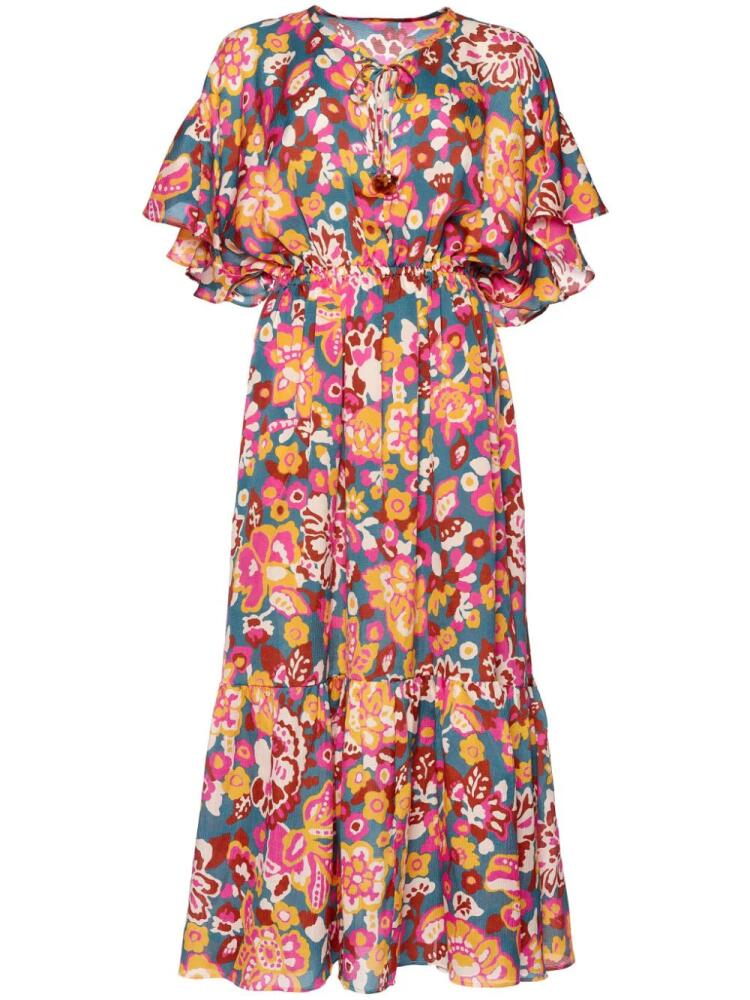 ERES Piment floral-print maxi dress - Blue Cover