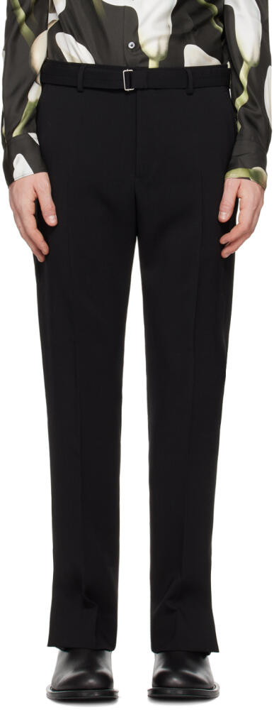 Lanvin Black Vented Trousers Cover