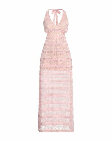 Cotazur Woman Maxi dress Pink Polyester, Elastane Cover