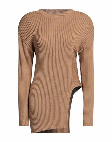 Akep Woman Sweater Camel Wool, Acrylic Cover