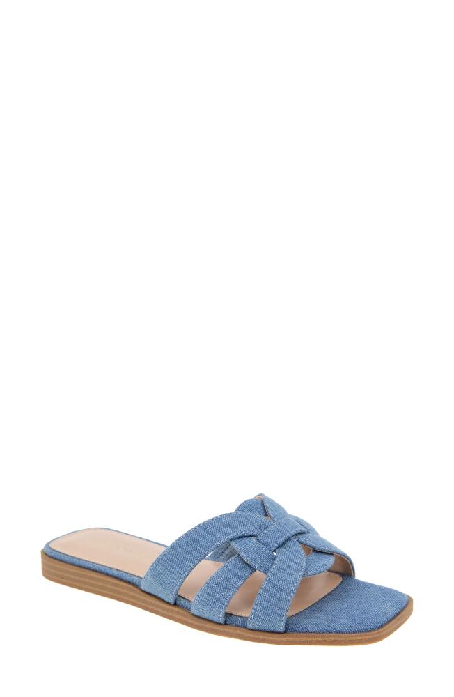 bcbg Meltem Square Toe Slide Sandal in Denim Cover