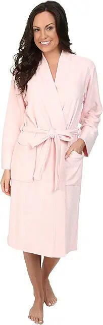 N by Natori N Natori Brushed Terry Nirvana Robe (Solid Blush Pink) Women's Robe Cover