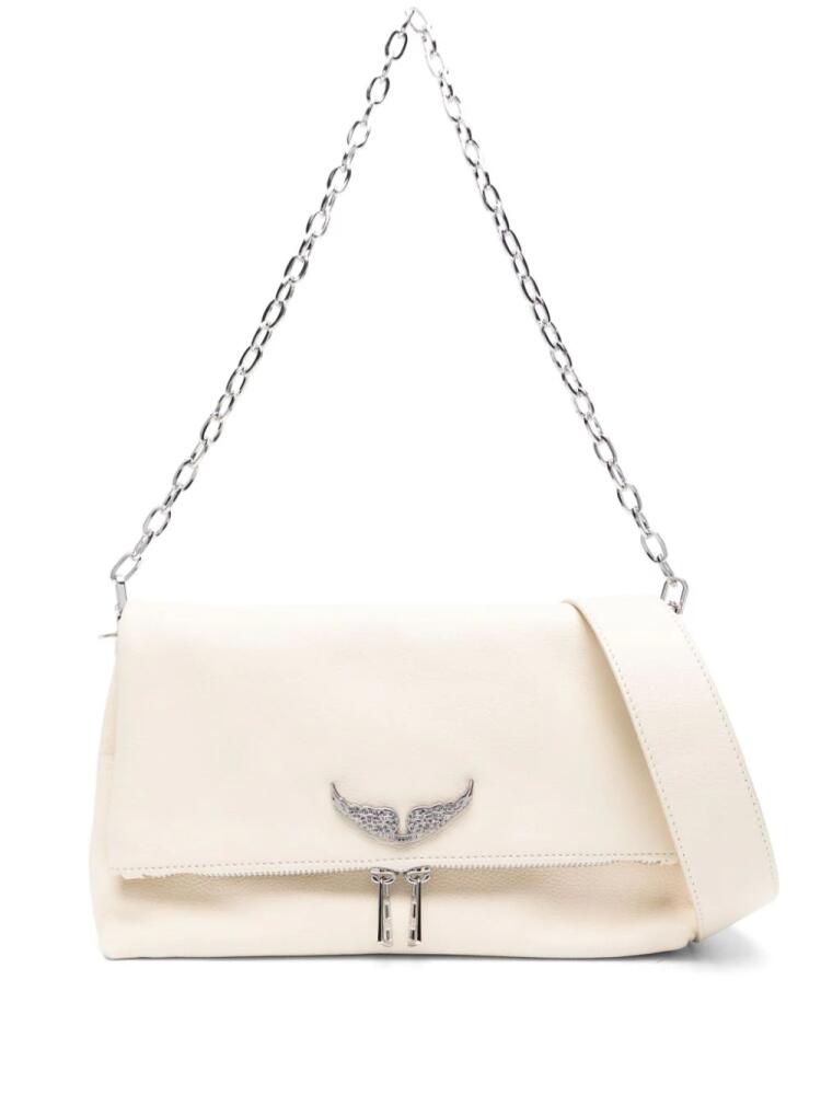 Zadig&Voltaire Swing Your Wings Rocky leather crossbody bag - Neutrals Cover