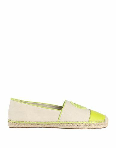 Michael Michael Kors Woman Espadrilles Acid green Linen, Cotton, Soft Leather Cover