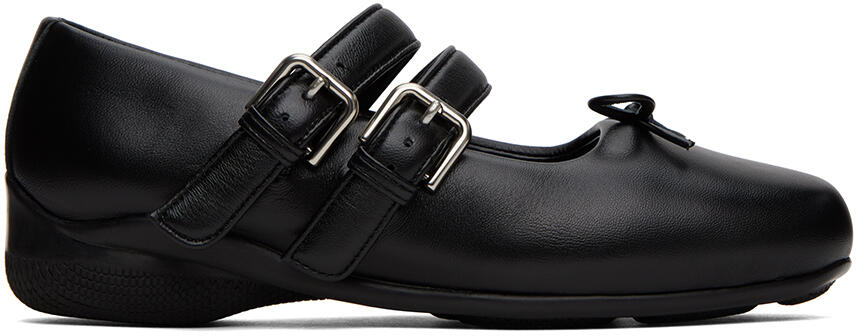 OPEN YY Black Buckle Ballerina Flats Cover