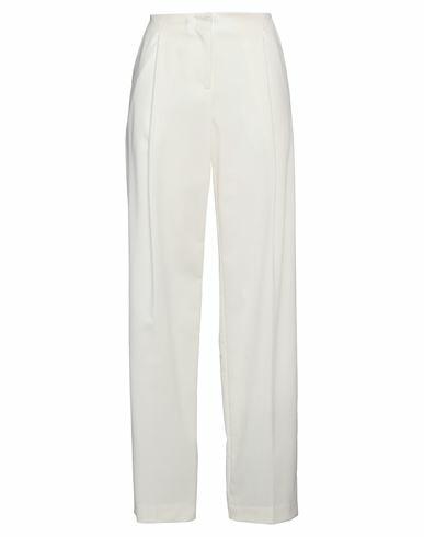 Nude Woman Pants Ivory Polyester, Wool, Elastane Cover