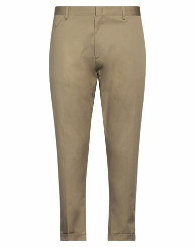 Low Brand Man Pants Khaki Cotton, Elastane Cover