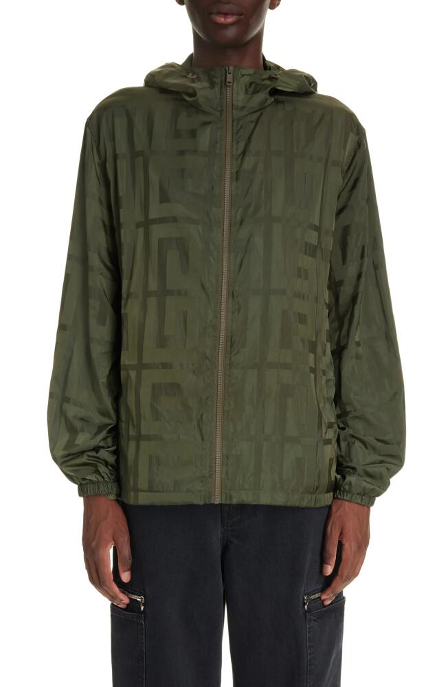 Givenchy 4G Hooded Windbreaker in Khaki Cover