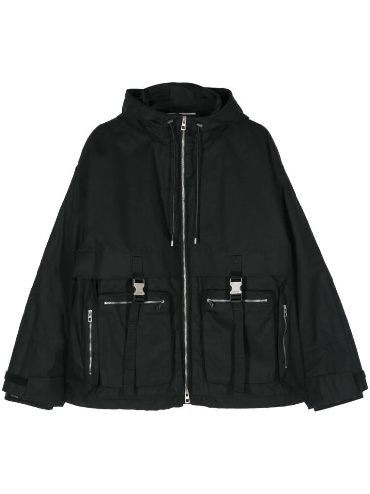 LOEWE water-repellent hooded parka - Black Cover