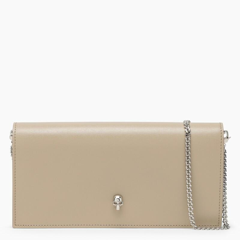 Alexander McQueen Camel beige chain wallet in leather Cover