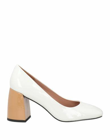 Bibi Lou Woman Pumps White Leather Cover