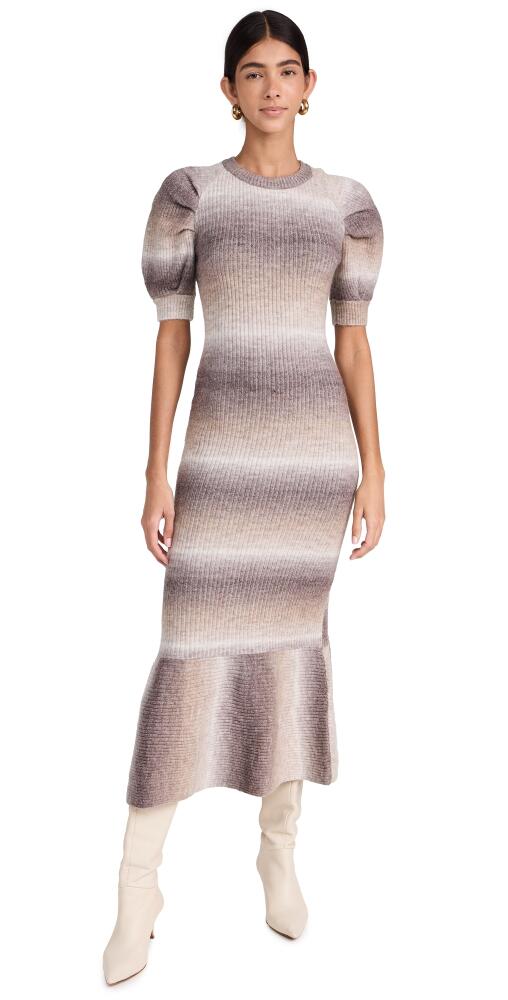 En Saison Greer Sweater Maxi Dress Brown Ombre Cover