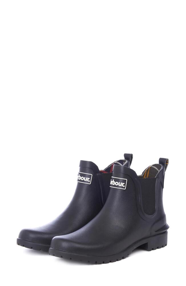 Barbour Wilton Chelsea Rain Boot in Black Cover