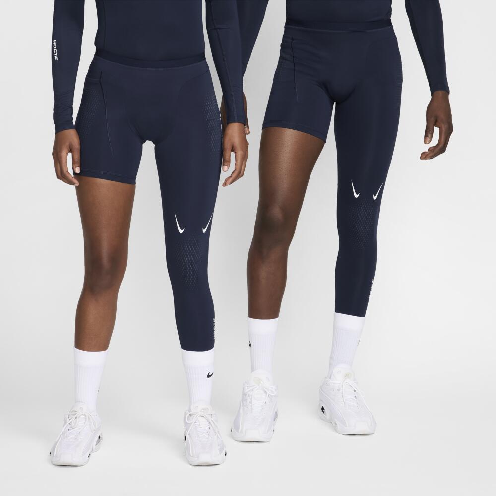 Nike Men's NOCTA Single-Leg Basketball Tights (Left) in Blue Cover