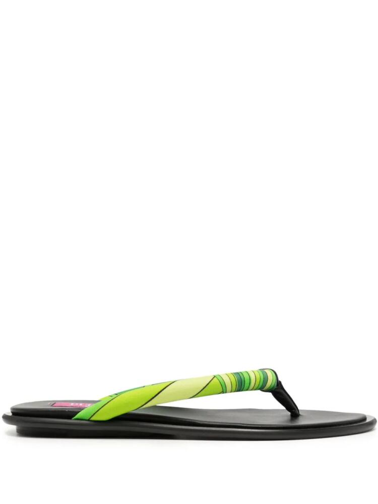 PUCCI Iride-print thong sandals - Black Cover