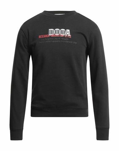 Dooa Man Sweatshirt Black Cotton, Polyester Cover