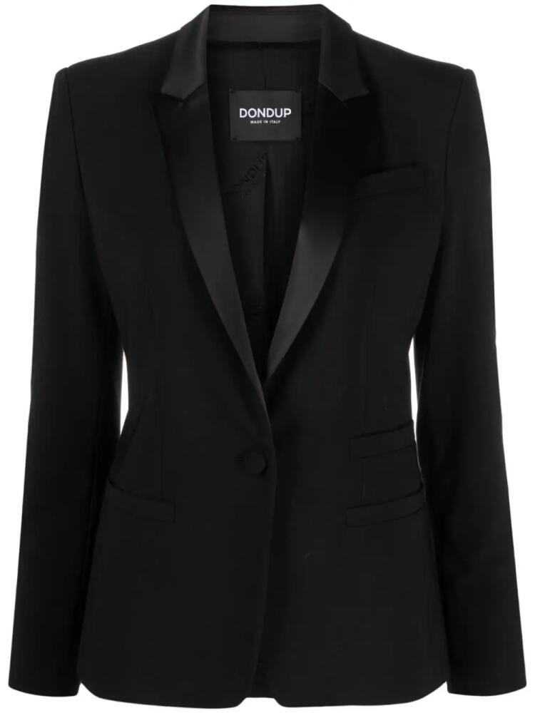 DONDUP satin-lapel single-breasted blazer - Black Cover