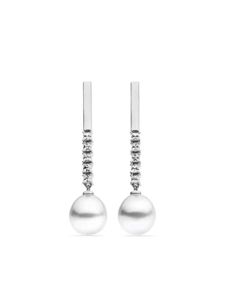 AUTORE MODA Amelia South Sea pearl drop earrings - Silver Cover