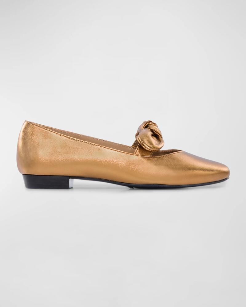 Bernardo Emersyn Metallic Bow Ballerina Flats Cover