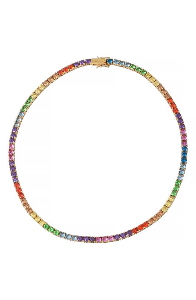 Kurt Geiger London Tennis Necklace in Rainbow Multi Cover