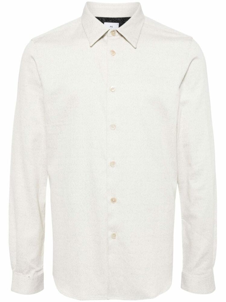 PS Paul Smith long-sleeve cotton-blend shirt - Neutrals Cover