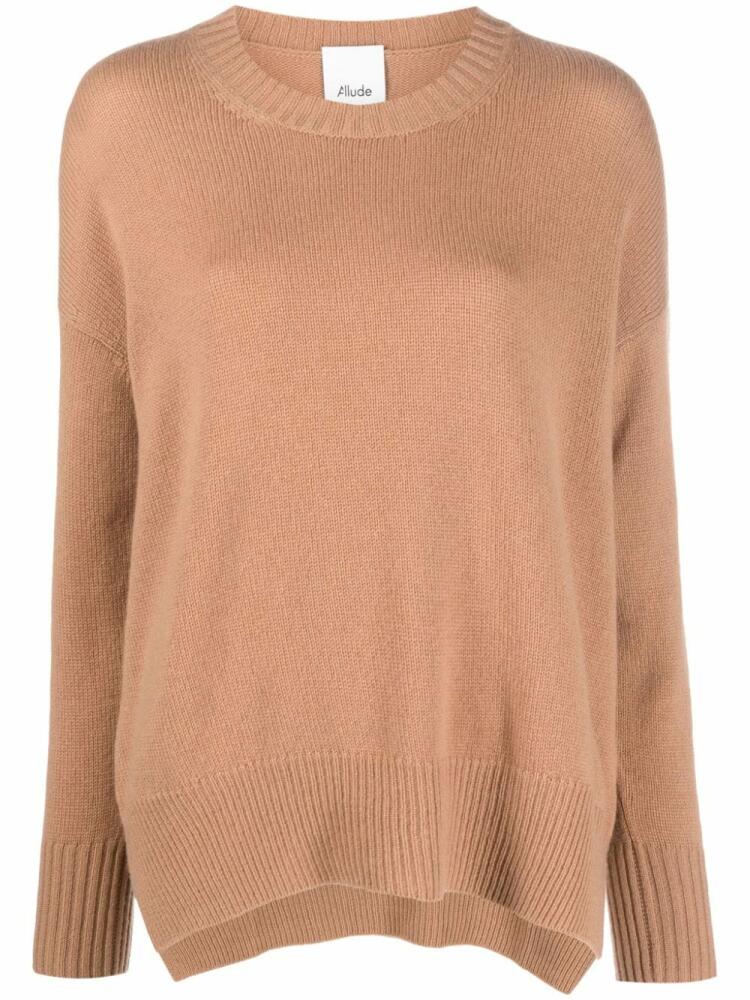 Allude drop-shoulder cashmere jumper - Brown Cover