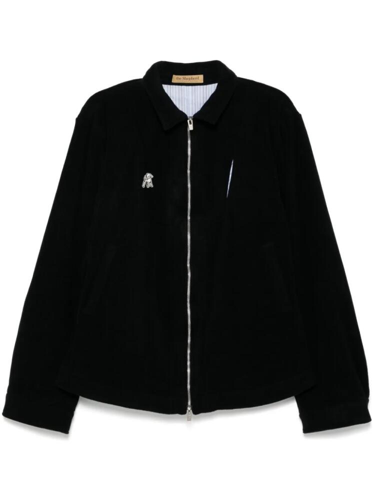 Undercover appliqué logo shirt jacket - Black Cover