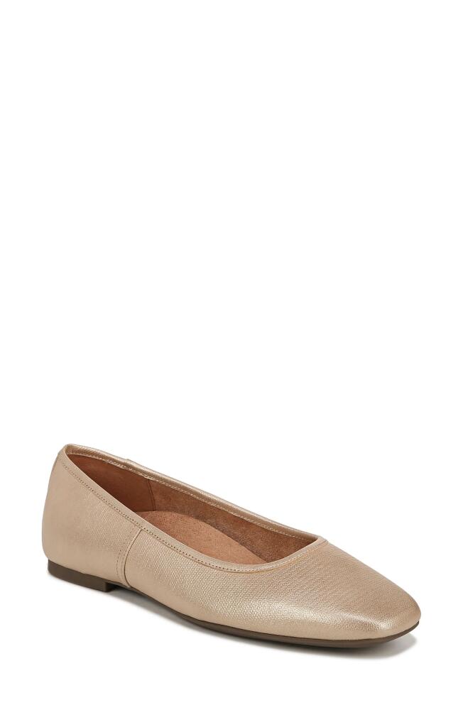 Vionic Orinda Square Toe Flat in Gold Cover