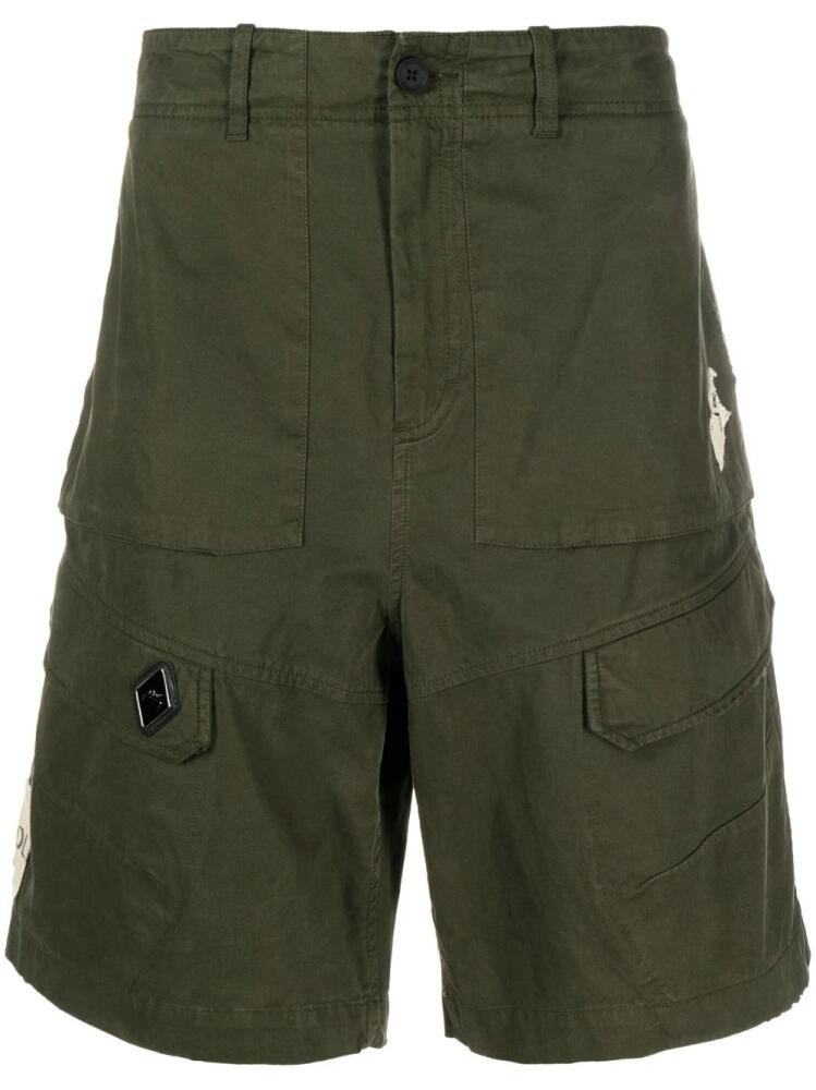 A-COLD-WALL* logo-patch cargo shorts - Green Cover