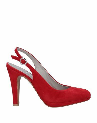 Cafènoir Woman Pumps Red Soft Leather Cover