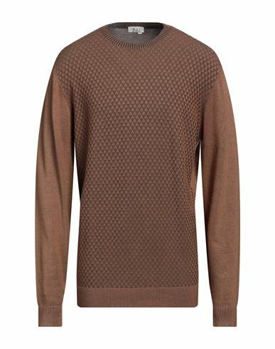 Avignon Man Sweater Camel Viscose, Nylon Cover