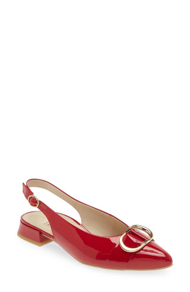 Paul Green Tara Slingback Pointed Toe Pump in Lipstick Soft Patent Cover