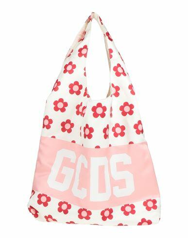 Gcds Woman Shoulder bag White Polyester Cover