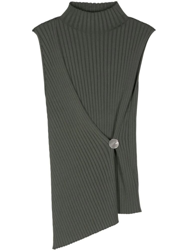 Jil Sander ribbed-knit tank top - Green Cover