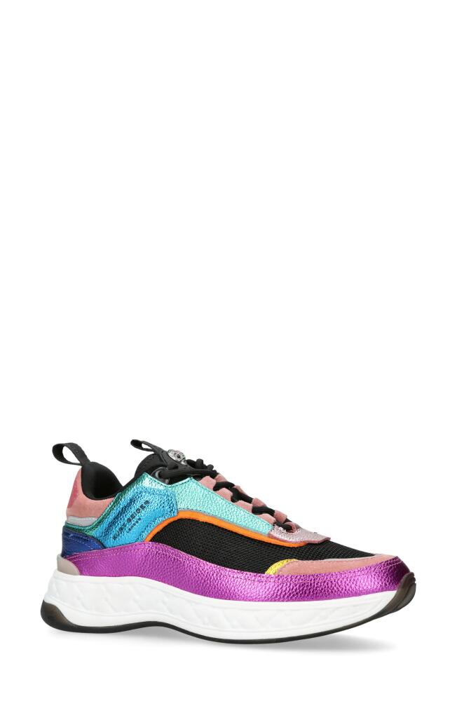 Kurt Geiger London Kensington Sneaker in Open Grey/Pink Multi Cover