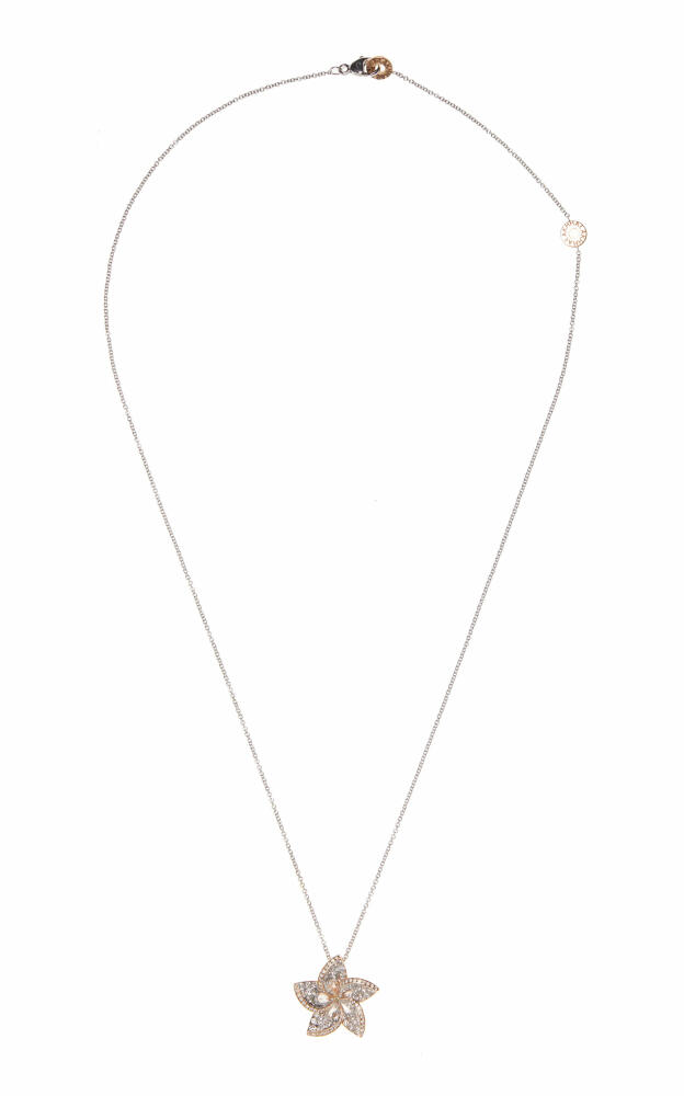 Harakh - Frangipani 18K Rose Gold Diamond Necklace - White - Gifts For Her Cover