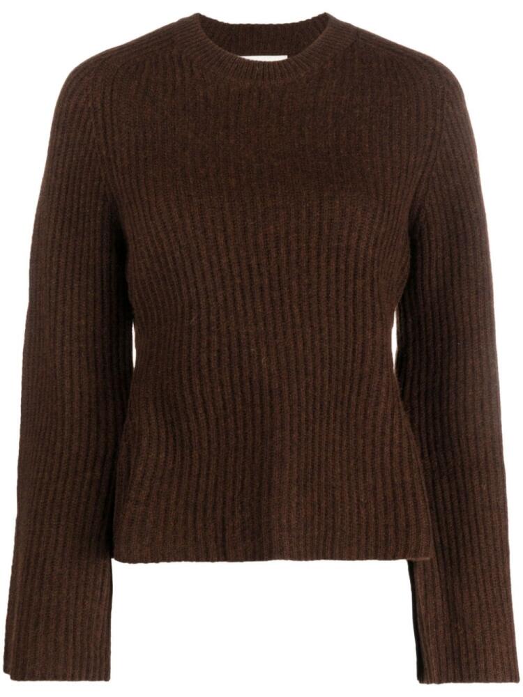 Loulou Studio ribbed-knit cashmere jumper - Brown Cover