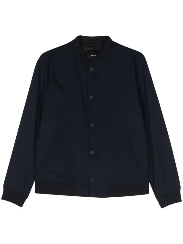 Theory buttoned bomber jacket - Blue Cover