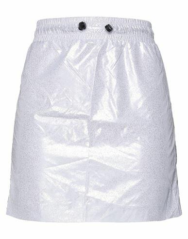 Chiara Ferragni Woman Mini skirt Silver Polyester Cover